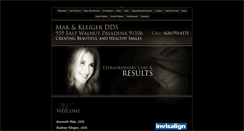 Desktop Screenshot of makandkleigerdds.com